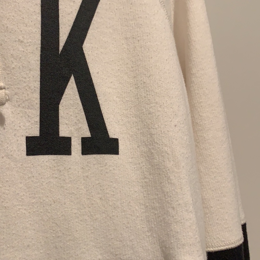 Victoria’s Secret PINK zip up hoodie black & white size small - Picture 4 of 7